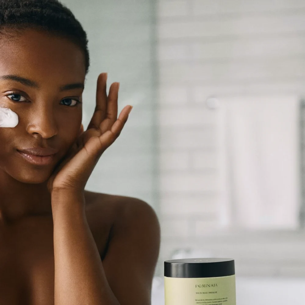 premium skincare products styled on a clean surface