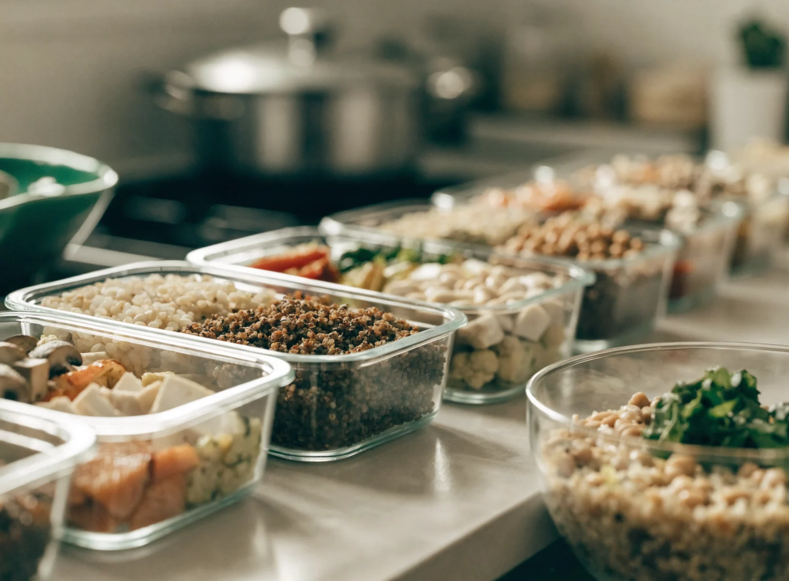 Weekly meal prep containers