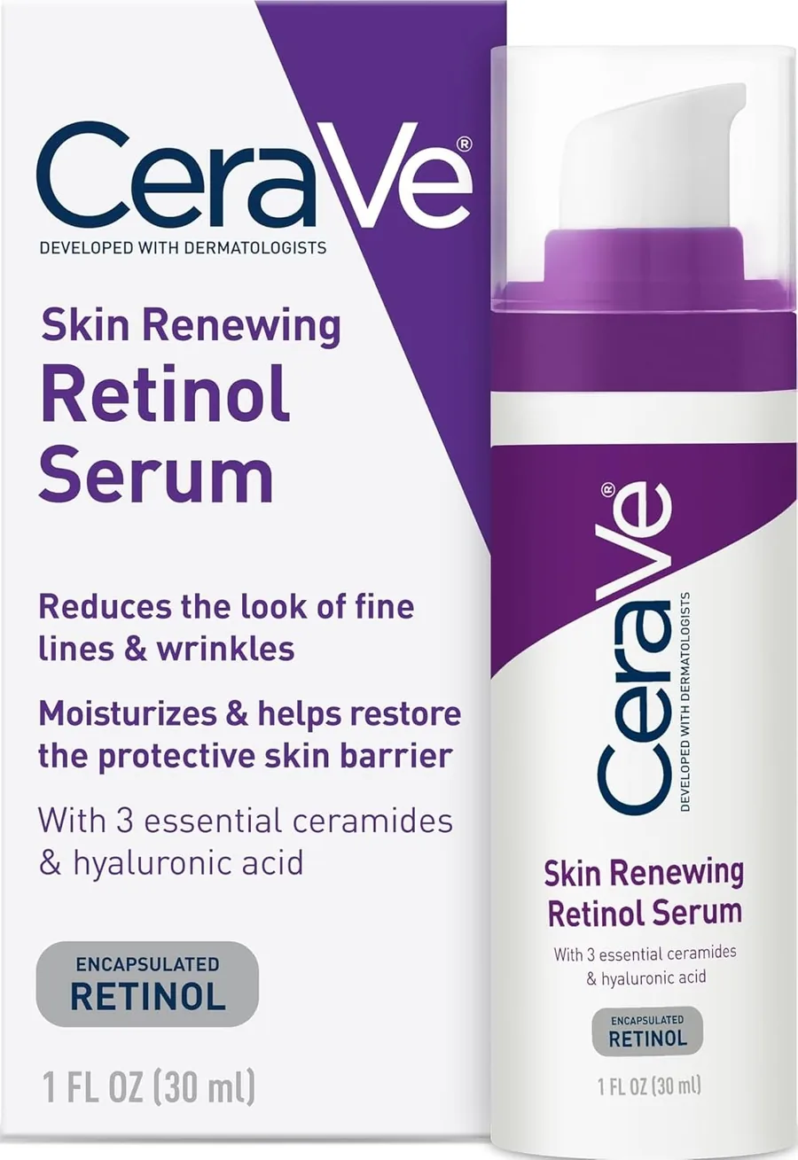 CeraVe Skin Renewing Retinol Serum with ceramides and hyaluronic acid