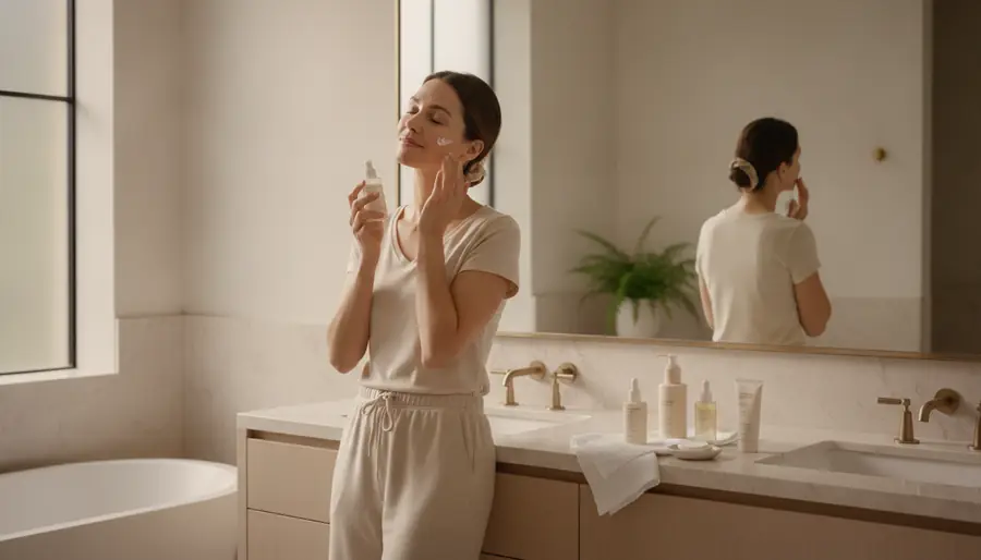 Morning skincare routine for uneven skin tone
