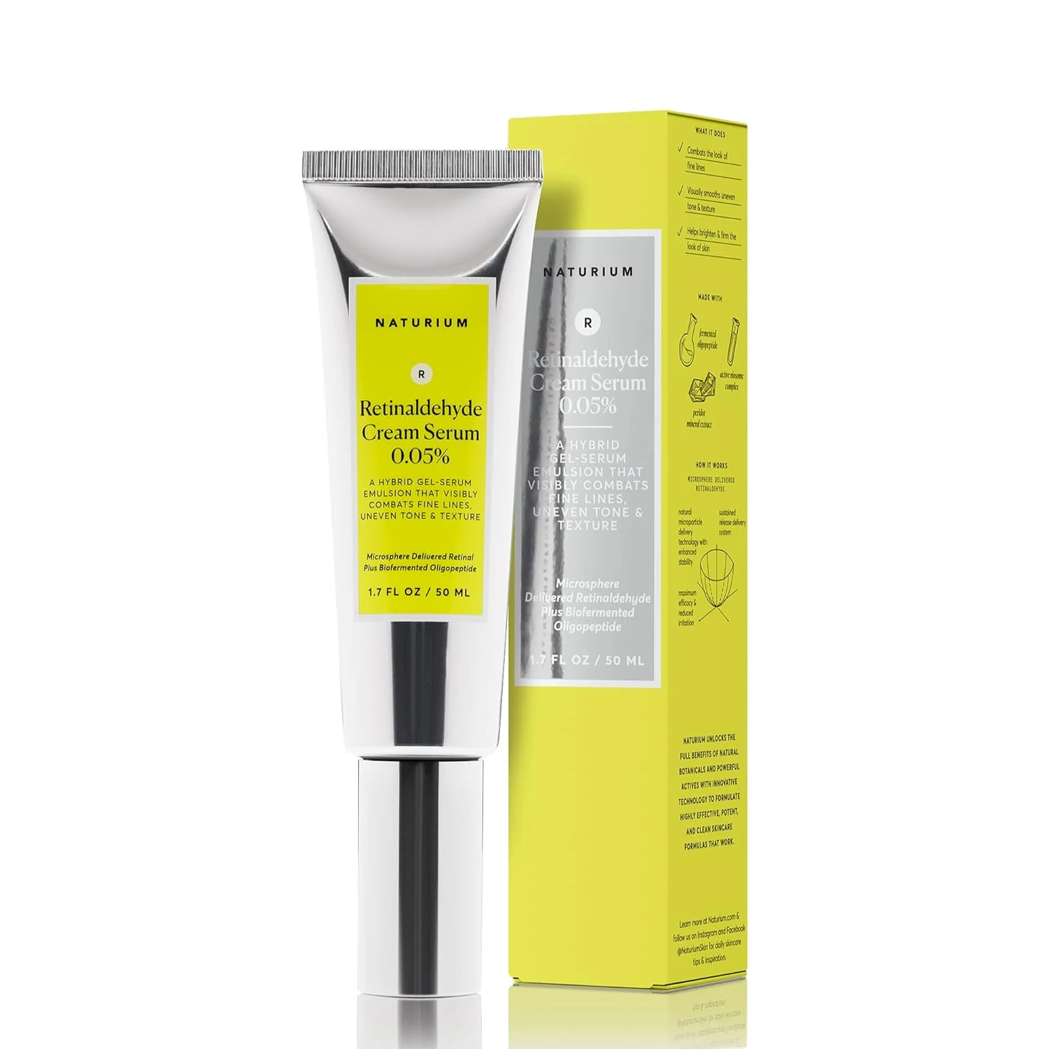 Naturium Retinaldehyde Cream Serum 0.05% tube and box
