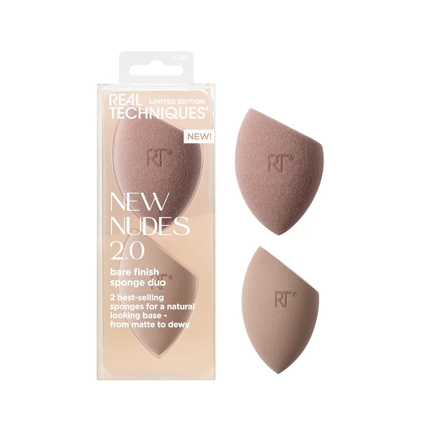 Real Techniques New Nudes 2.0 Bare Finish Sponge Duo