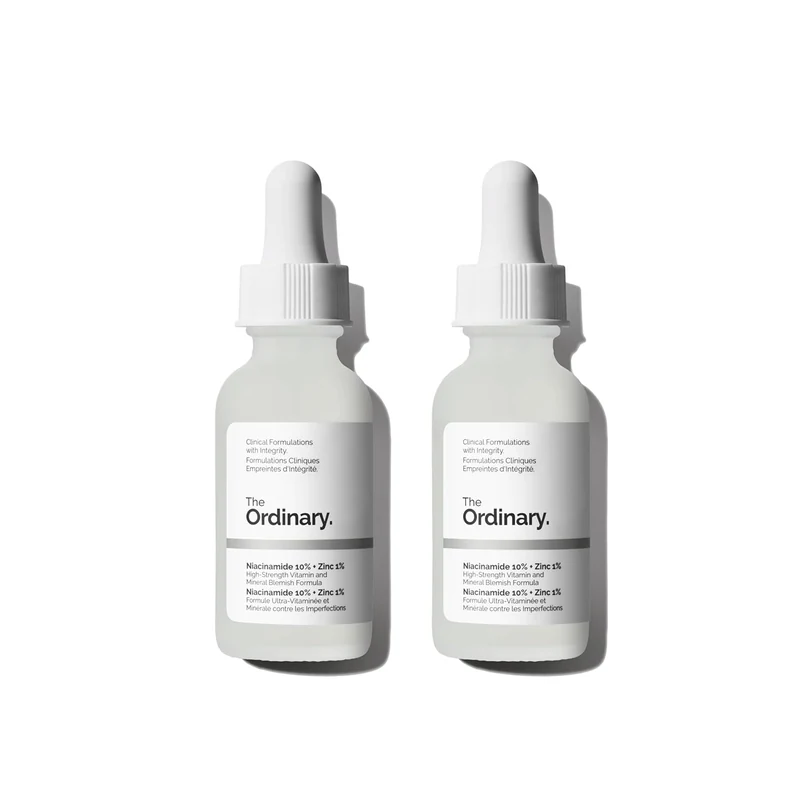 The Ordinary Niacinamide 10% + Zinc 1% serum bottle