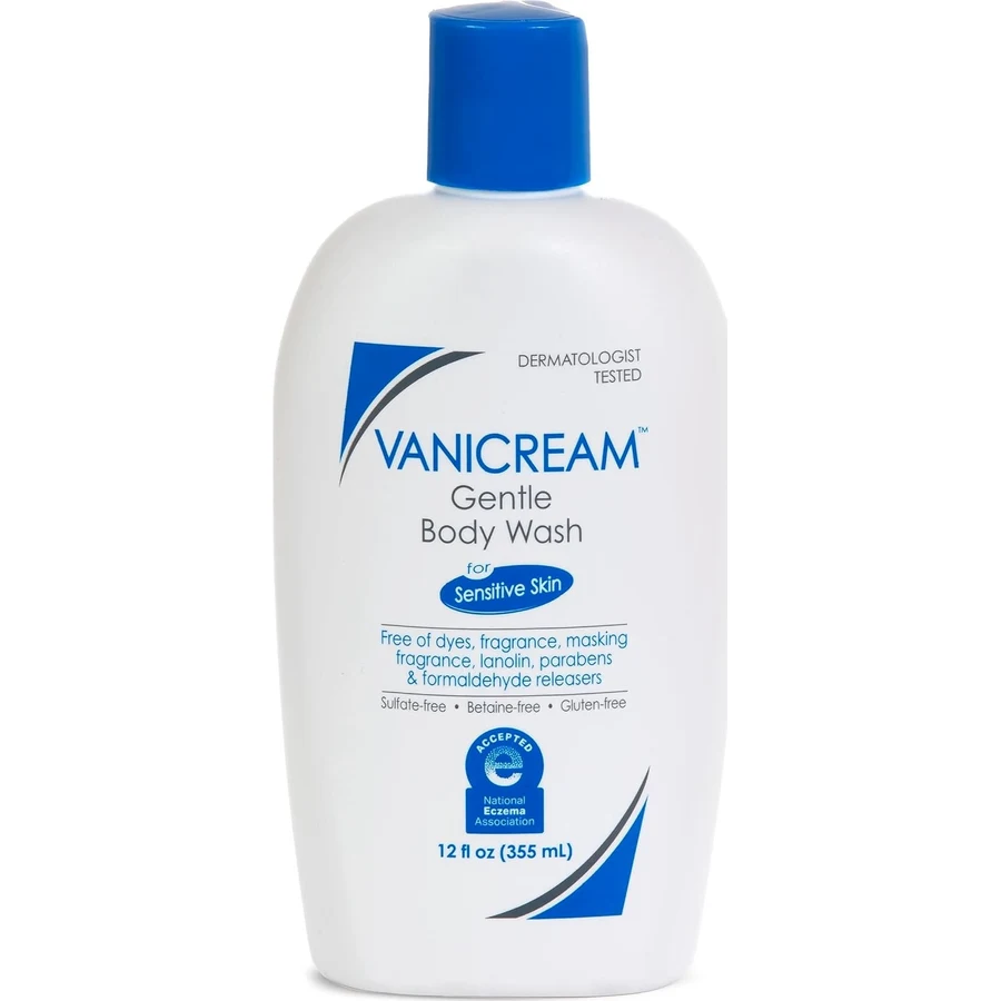 Vanicream Gentle Body Wash for Sensitive Skin bottle, 12 fl oz