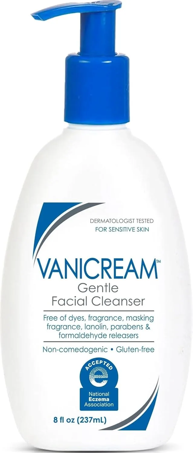Vanicream Gentle Facial Cleanser pump bottle for sensitive skin