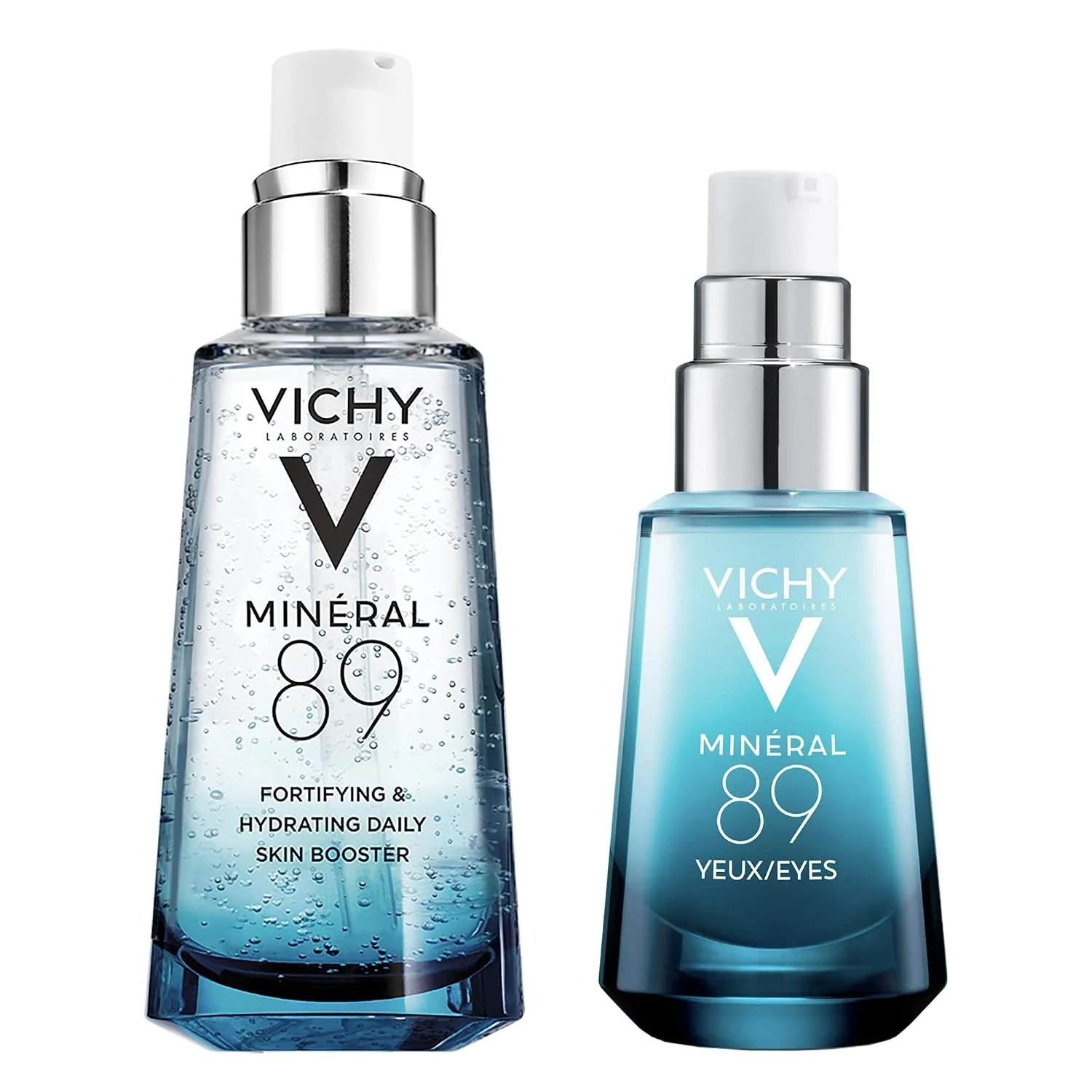 Vichy Mineral 89 Hyaluronic Acid Face Serum bottle on a plain background